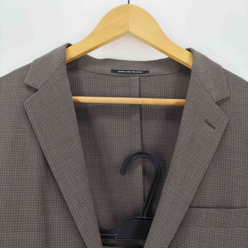グリーンレーベルリラクシング GREEN LABEL RELAXING TW/PU サッカー スタンダード 2B ジャケット ウォッシャブル ストレッチ メンズ JPN:XL