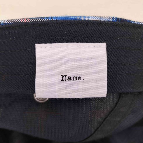 ネーム Name. チェック柄ジェットキャップ メンズ