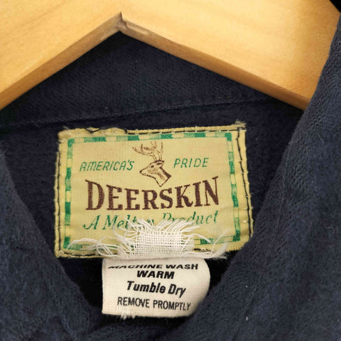 DEERSKIN 90s マルチワッペン シャモアクロス ワークシャツジャケット メンズ