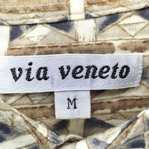 via vento 90S 総柄 レーヨン 半袖 シャツ メンズ JPN:M