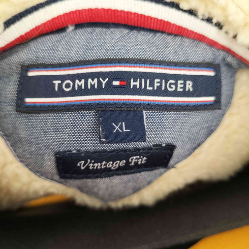 トミーヒルフィガー TOMMY HILFIGER ロゴジップアップパーカ 裏ボア メンズ JPN:XL