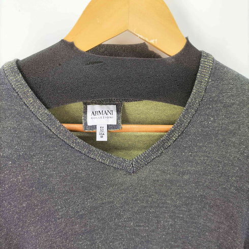 アルマーニコレツィオーニ ARMANI COLLEZIONI vネック L/S ニット メンズ JPN:M