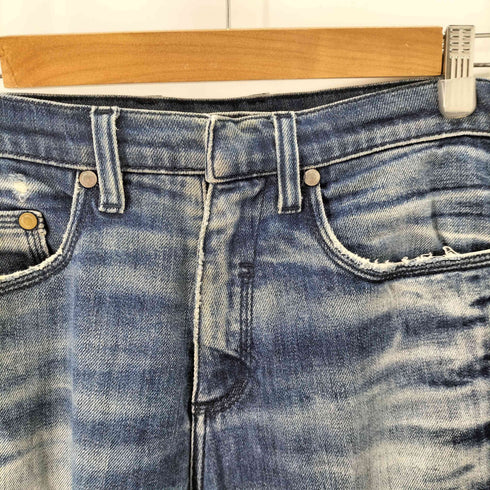 ニールバレット NEIL BARRETT ダメージ加工スキニーデニムパンツ メンズ 31