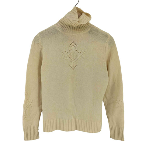 レリアン Leilian カットワーク カシミヤ タートルネックニット レディース 9
