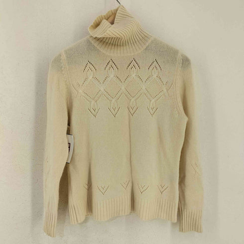 レリアン Leilian カットワーク カシミヤ タートルネックニット レディース 9
