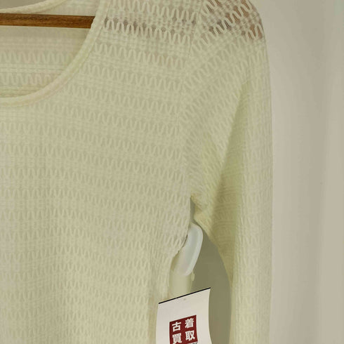 グレースコンチネンタル GRACE CONTINENTAL 23AW 総柄 ジャガード シアー カットソー レディース JPN:36