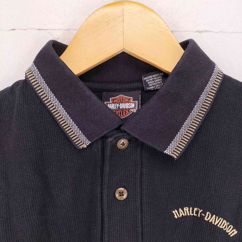 ハーレーダビッドソン HARLEY-DAVIDSON 両面刺繍ポロシャツ メンズ JPN:L