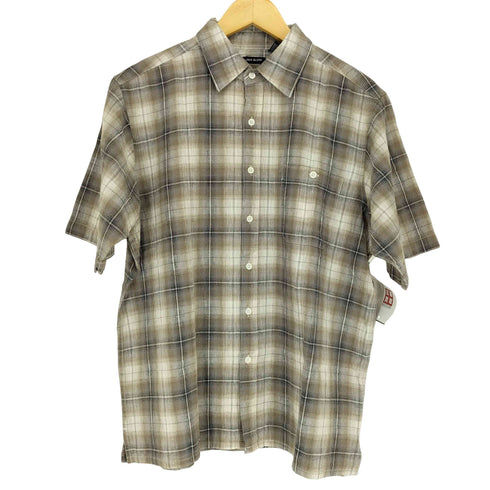 ジョージズ GEORGE LINEN BLEND ボックスチェックシャツ メンズ JPN:L