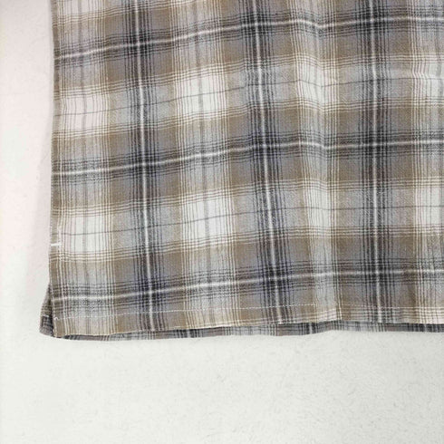 ジョージズ GEORGE LINEN BLEND ボックスチェックシャツ メンズ JPN:L