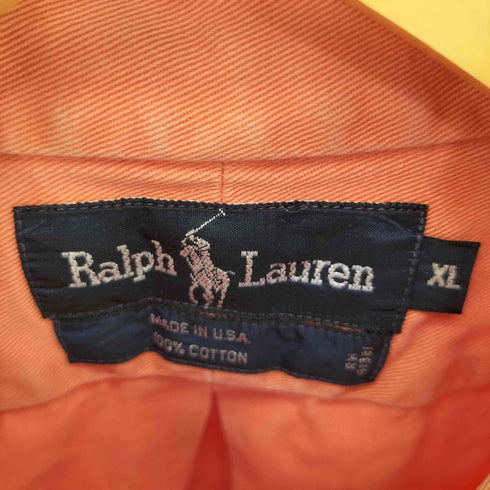 ラルフローレン RALPH LAUREN 90S MADE IN USA スモールポニー刺繍コットンBDシャツ メンズ JPN:XL