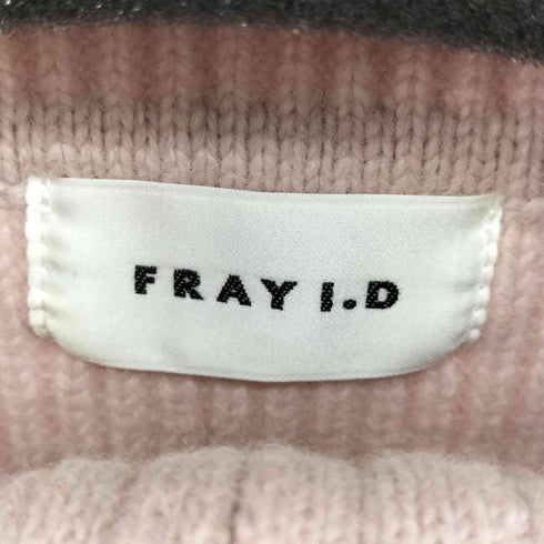 フレイアイディー FRAY I.D ビックカラージッパーニット ハーフジップニット レディース FREE
