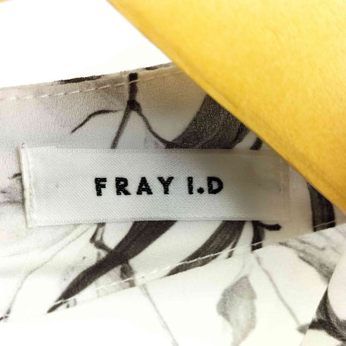 フレイアイディー FRAY I.D ドレープネックシャーリングプリントワンピ レディース