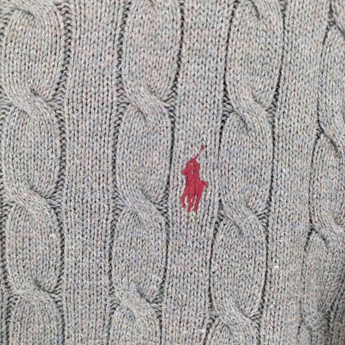 ポロラルフローレン POLO RALPH LAUREN ポニー刺繍 編み込みニット メンズ JPN:S