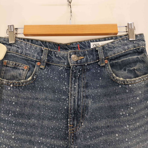 ザラ ZARA ラインストーンデニムパンツ メンズ USA6