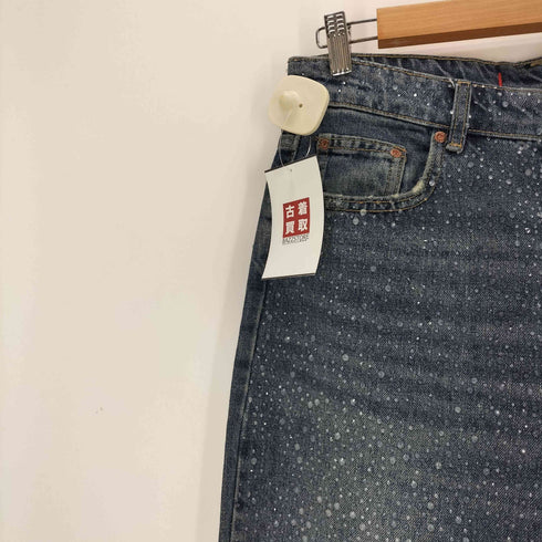 ザラ ZARA ラインストーンデニムパンツ メンズ USA6