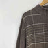 ピュア カシミヤ pure cashmere カシミヤ100 チェック柄ハーフジップニット メンズ import:L