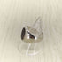 on the sunny side of the street Silver × Buffalo Horn Signet Ring (Natural Mix) メンズ 15