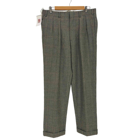 バーバリーロンドン BURBERRY LONDON ウールチェックスラックス メンズ W88