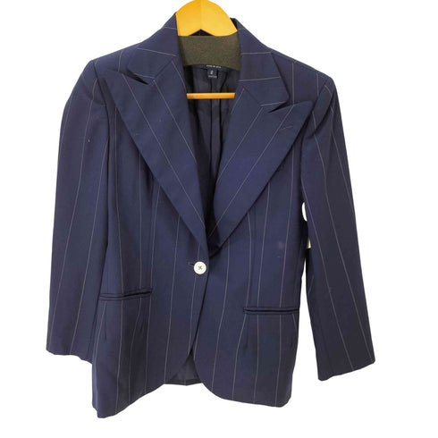 ラルフローレン RALPH LAUREN MADE IN USA 1Bストライプテーラードジャケット レディース JPN:2