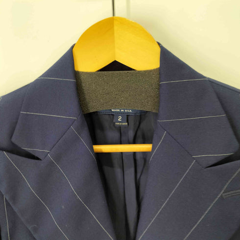 ラルフローレン RALPH LAUREN MADE IN USA 1Bストライプテーラードジャケット レディース JPN:2