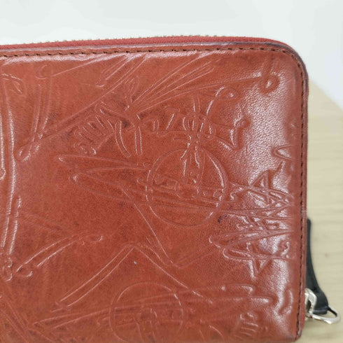ヴィヴィアンウエストウッド Vivienne Westwood ORB オーブエンボス レザーロングウォレット レディース