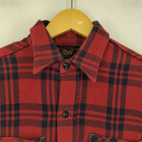 ゴールド gold L/Sチェックネルシャツ メンズ JPN:M