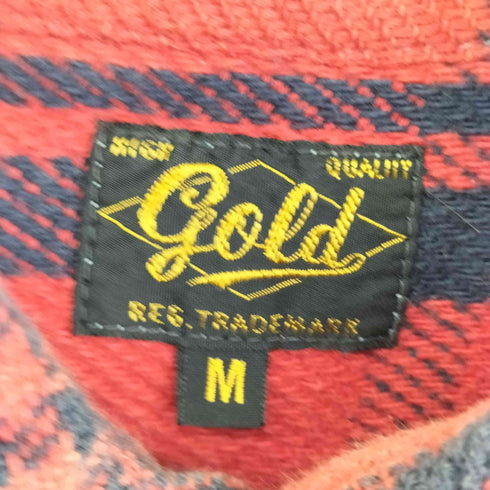 ゴールド gold L/Sチェックネルシャツ メンズ JPN:M