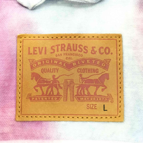リーバイス Levis デニムトラッカージャケット タイダイ染め メンズ JPN:L