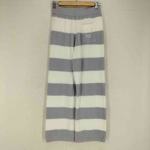 ジェラートピケ gelato pique 24AW スムーズィー2ボーダーロングパンツ レディース ONE SIZE