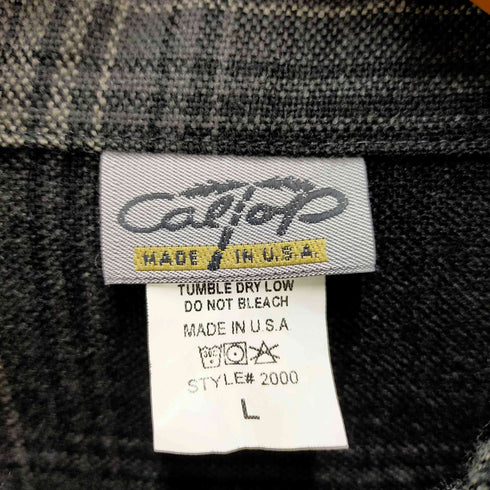 キャルトップ CALTOP オーバーサイズチェックシャツ メンズ L