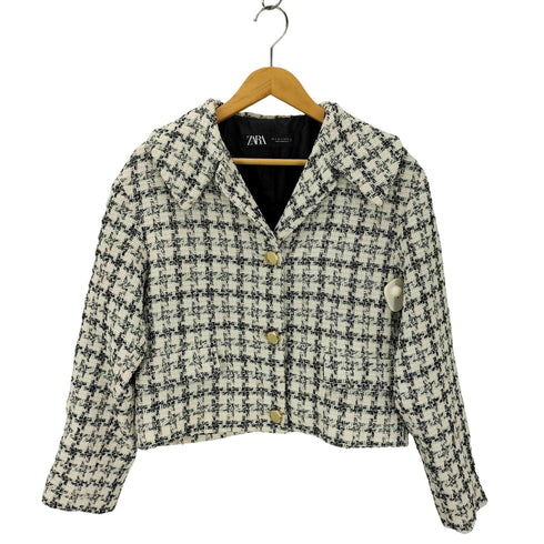 ザラ ZARA TEXTURED WEAVE JACKET レディース import:S