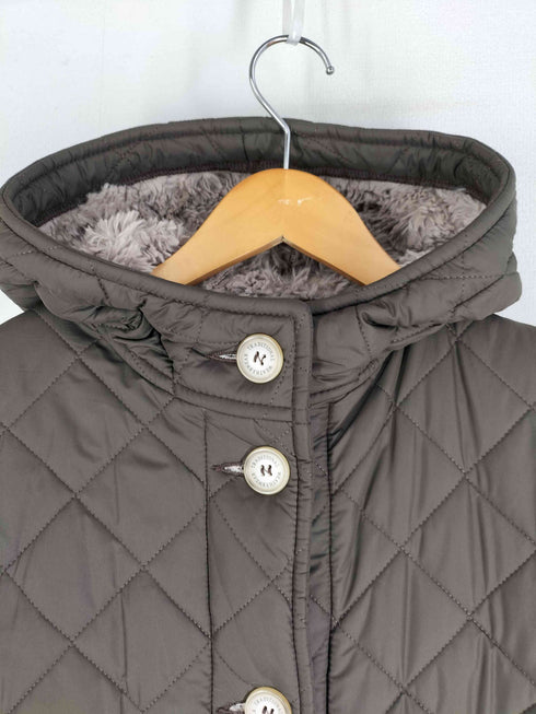 トラディショナルウェザーウェア Traditional Weatherwear イギリス製 裏地ボア フーデッドキルティングコート レディース JPN:36