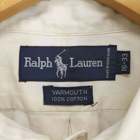 ラルフローレン RALPH LAUREN YARMOUTH ポニー刺繍コットンBD L/S シャツ メンズ 16-33