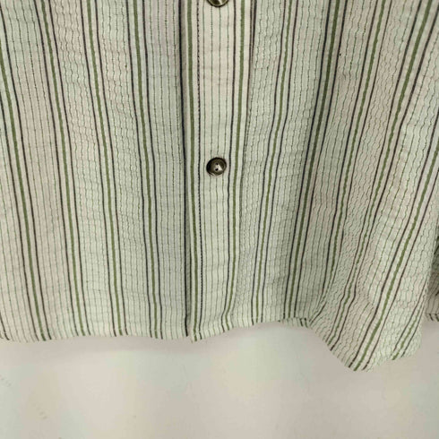 SOARIN ストライプ シアサッカー L/Sシャツ メンズ 3XL