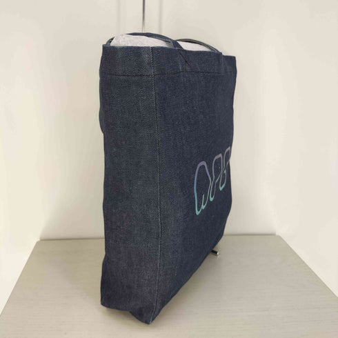 アーペーセー A.P.C. ロゴプリント デニム トートバッグ レディース