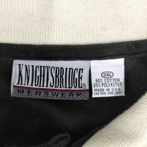 ナイツブリッジ KNIGHTSBRIDGE USA製 ベロアシャツ メンズ 3XL