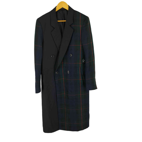 ポールスミス Paul Smith 18AW DREAMER BLACK WATCH MIX UP DOUBLE-BREASTED COAT ブラックウォッチ ミックスアップ ダブルブレスト コート メンズ JPN:L