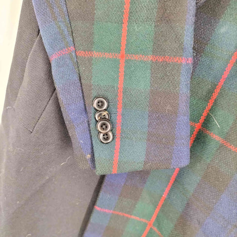 ポールスミス Paul Smith 18AW DREAMER BLACK WATCH MIX UP DOUBLE-BREASTED COAT ブラックウォッチ ミックスアップ ダブルブレスト コート メンズ JPN:L