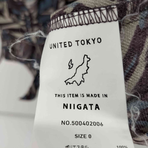 ユナイテッドトウキョウ UNITED TOKYO ゼブラジオメトリー アシンメトリーデザインブラウス レディース 1