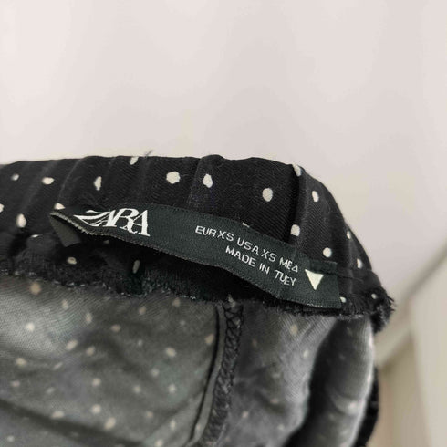 ザラ ZARA ドット ロングサテンスカート レディース US XS