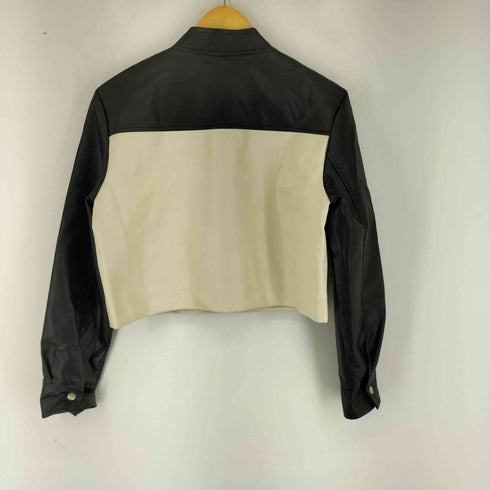 NOIAGO Vegan leather biker jacket バイカラー レディース FREE