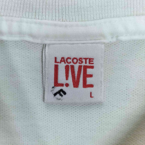 ラコステライブ Lacoste Live ビッグロゴ刺繍 カラーラメ ポロシャツ レディース import:L