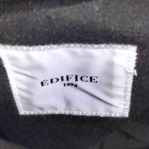 エディフィス EDIFICE 140s extra fine wool blended ウールコート メンズ