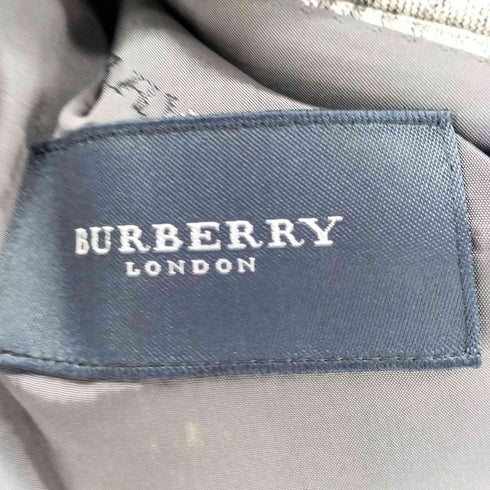 バーバリーロンドン BURBERRY LONDON リネン混 チェック柄 背抜き 2B テーラード ジャケット メンズ 170