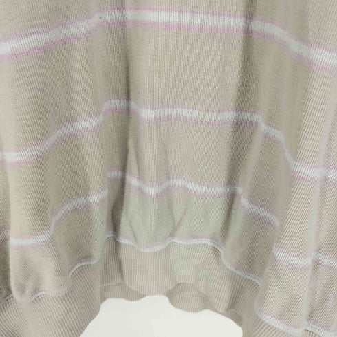 バーバリーゴルフ BURBERRY GOLF ロゴ刺繍 ボーダー ハーフジップ スウェット メンズ LL