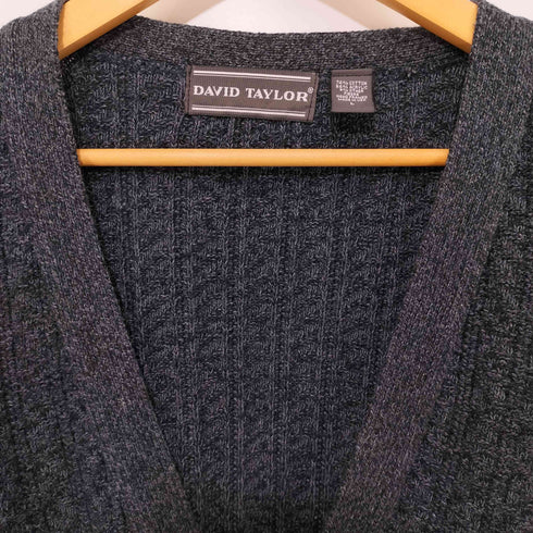 デヴィッドテイラー david taylor 90S コットン アクリル ニットカーディガン メンズ import:L