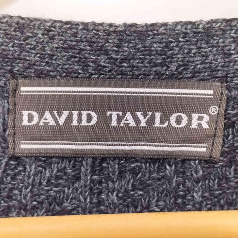 デヴィッドテイラー david taylor 90S コットン アクリル ニットカーディガン メンズ import:L