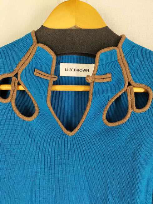リリーブラウン Lily Brown 23SS カットアウトニット レディース ONE SIZE