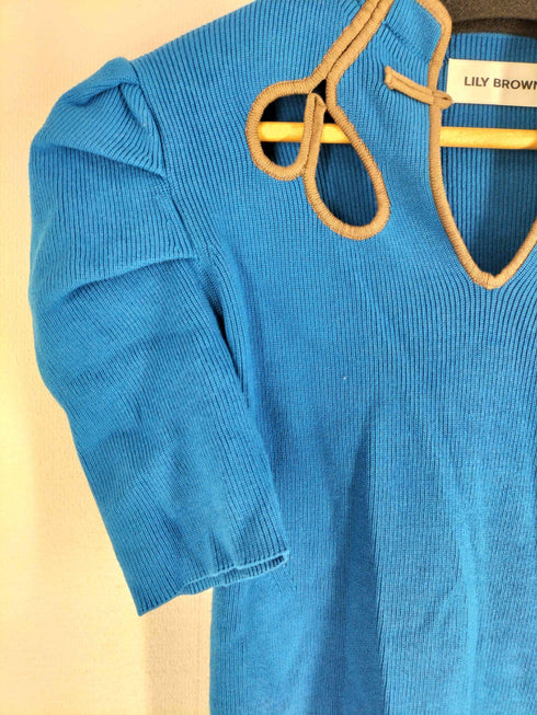リリーブラウン Lily Brown 23SS カットアウトニット レディース ONE SIZE