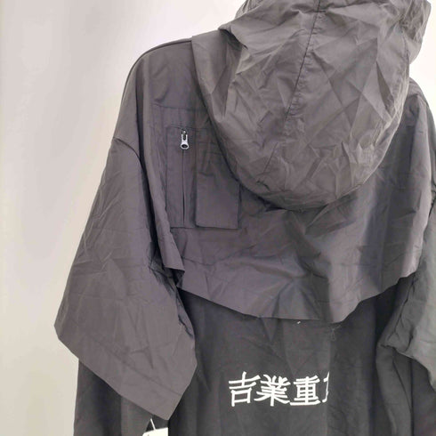 吉業重工 切替 オーバーサイズ パーカー メンズ JPN:M